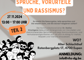 Workshop “Was tun gegen populistische Sprüche, Vorurteile und Rassismus?” – Eupen und St. Vith!