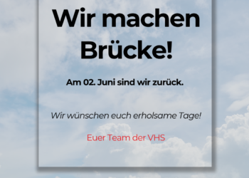 Wir nehmen uns eine kurze Auszeit!